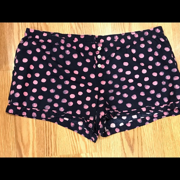 Xhilaration Other - 🔴 Navy pj shorts with pink polka dots